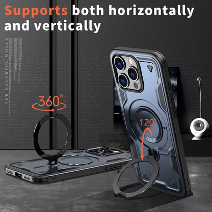 Armour Strong Stand Case For Magsafe iPhone 17 Pro Max,16,15,14,13,12 Complete Protection Cover 360 Rotate Strong Grip