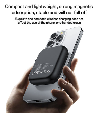 YESIDO YP59 5000mAh PD20W Fast Charging Earphone&Smart Watch 3 in 1 15W Wireless Charging Power Bank