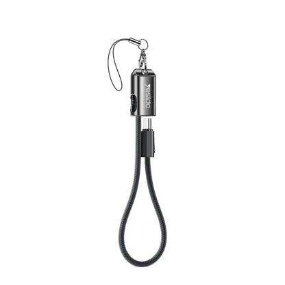 20CM 60W Type-C To Type-C OD4.0 Design With Premium Chips Zinc Alloy Portable Strip Data Cable
