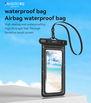Buikt-in Airbag Large Capacity High Sealing Sensitive Touch Scree TPU Floating Waterproof Bag