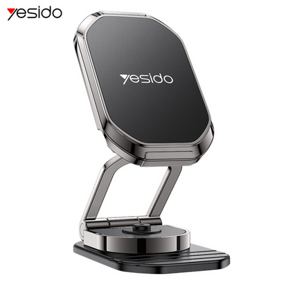 360 Rotation Zinc Alloy 6*N42 Magnets Foldable Magnetic Dashboard Car Phone Holder