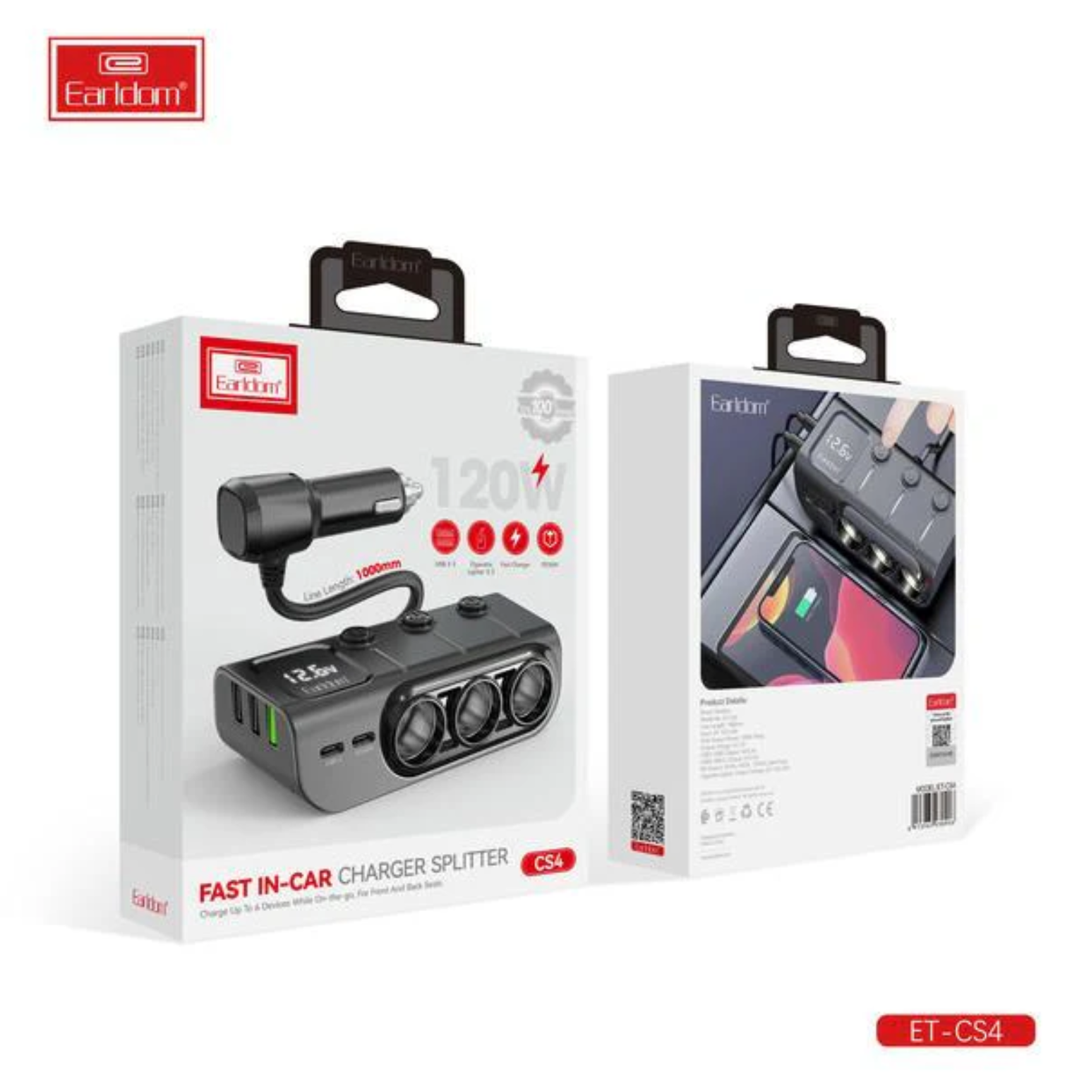 Fast 3 In 1 Car Charger Splitter With Usb A Usb C And Pd Ports 120W“ Premium Quality, Stylish & Durable Protective Case