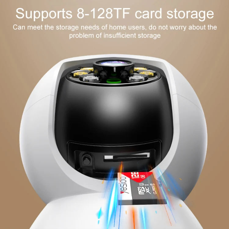 Yesido KM11 Smart WiFi Camera: 3MP 360° Panoramic Indoor Security with AI Auto-Tracking & Two-Way Audio - GADGETOLOGY