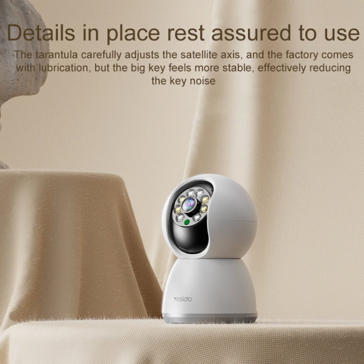 Yesido KM11 Smart WiFi Camera: 3MP 360° Panoramic Indoor Security with AI Auto-Tracking & Two-Way Audio - GADGETOLOGY