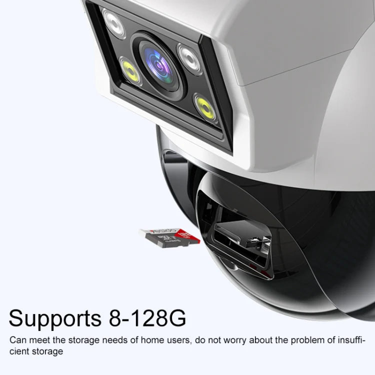 Yesido KM12 Dual-Lens Smart Security Camera: 4MP 360° Panoramic WiFi Surveillance with Full-Color Night Vision Indoor / Sheltered Outdoor - GADGETOLOGY