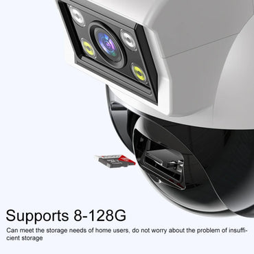 Yesido KM12 Dual-Lens Smart Security Camera: 4MP 360° Panoramic WiFi Surveillance with Full-Color Night Vision Indoor / Sheltered Outdoor - GADGETOLOGY