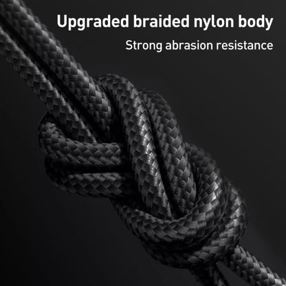 Yesido CA91 3A 3 in 1 USB to 8 Pin+USB-C/Type-C+Micro USB Aluminum Alloy Data Cable, Length: 1m(Black)