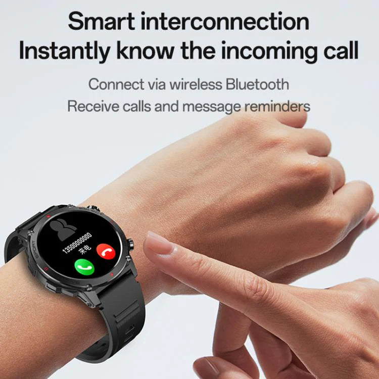 Yesido IO31 Smart Watch 1.43" AMOLED HD Screen BT Call Heart Rate IP68 Waterproof - GADGETOLOGY