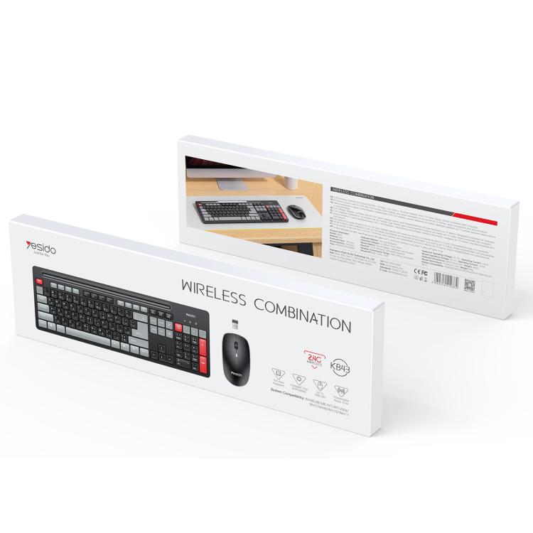 Wireless Keyboard and Mouse Combo 2.4GHz USB Nano Receiver for PC Laptop