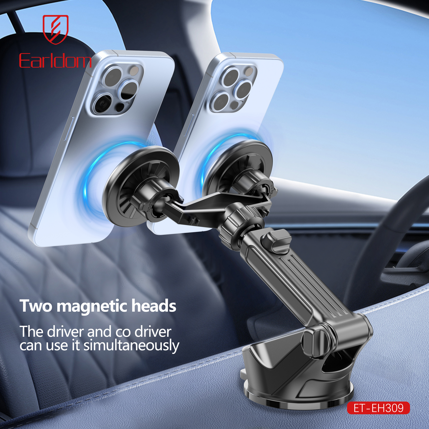 Dual Magnetic Dashboard Car Phone Holder With 360 Adjustment“ Premium Quality, Stylish & Durable Protective Case