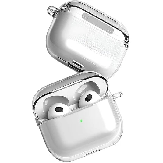 Clear Case For AirPod 1,2,3,4,Pro/2, Protection, See Thru, Soft Transparent Cover, Hanging