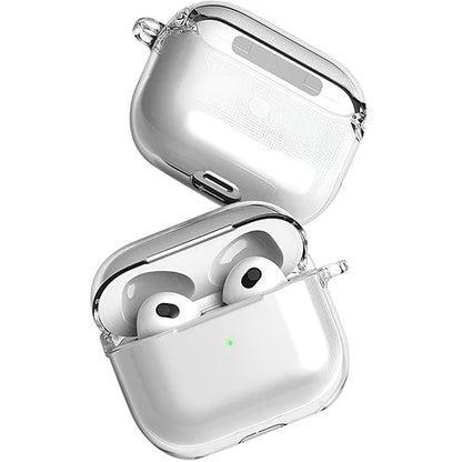 Clear Case For AirPod 1,2,3,4,Pro/2, Protection, See Thru, Soft Transparent Cover, Hanging