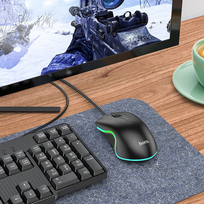 Wired Gaming Mouse With Luminous Led 1000 Dpi Quick Response“ Premium Quality, Stylish & Durable Protective Case