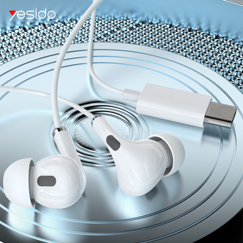 Yesido YH35 Type-C Noise-Cancelling Stereo Wired In-Ear Headphones