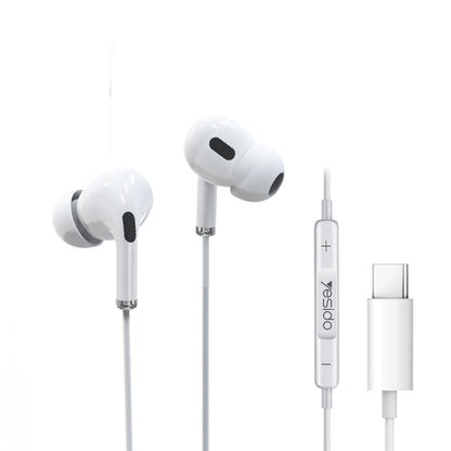 Yesido YH35 Type-C Noise-Cancelling Stereo Wired In-Ear Headphones