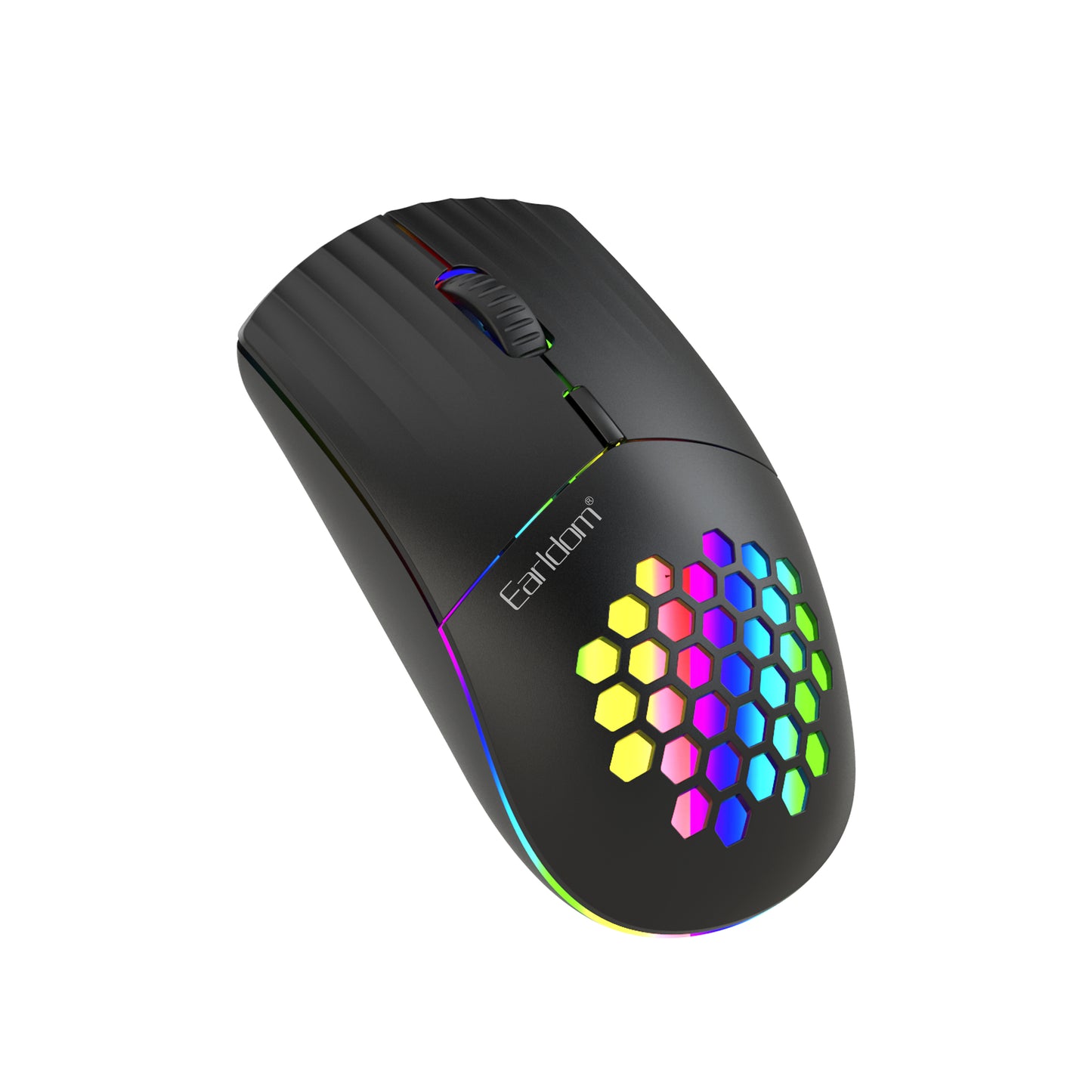 Wireless Rechargeable RGB Gaming Mouse with Adjustable DPI and Ergonomic Grip