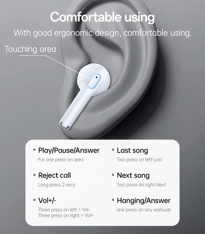 Tws Bluetooth 5 3 Earbuds With Anc Enc Hi Fi Sound Touch Control Usb C“ Premium Quality, Stylish & Durable Protective Case