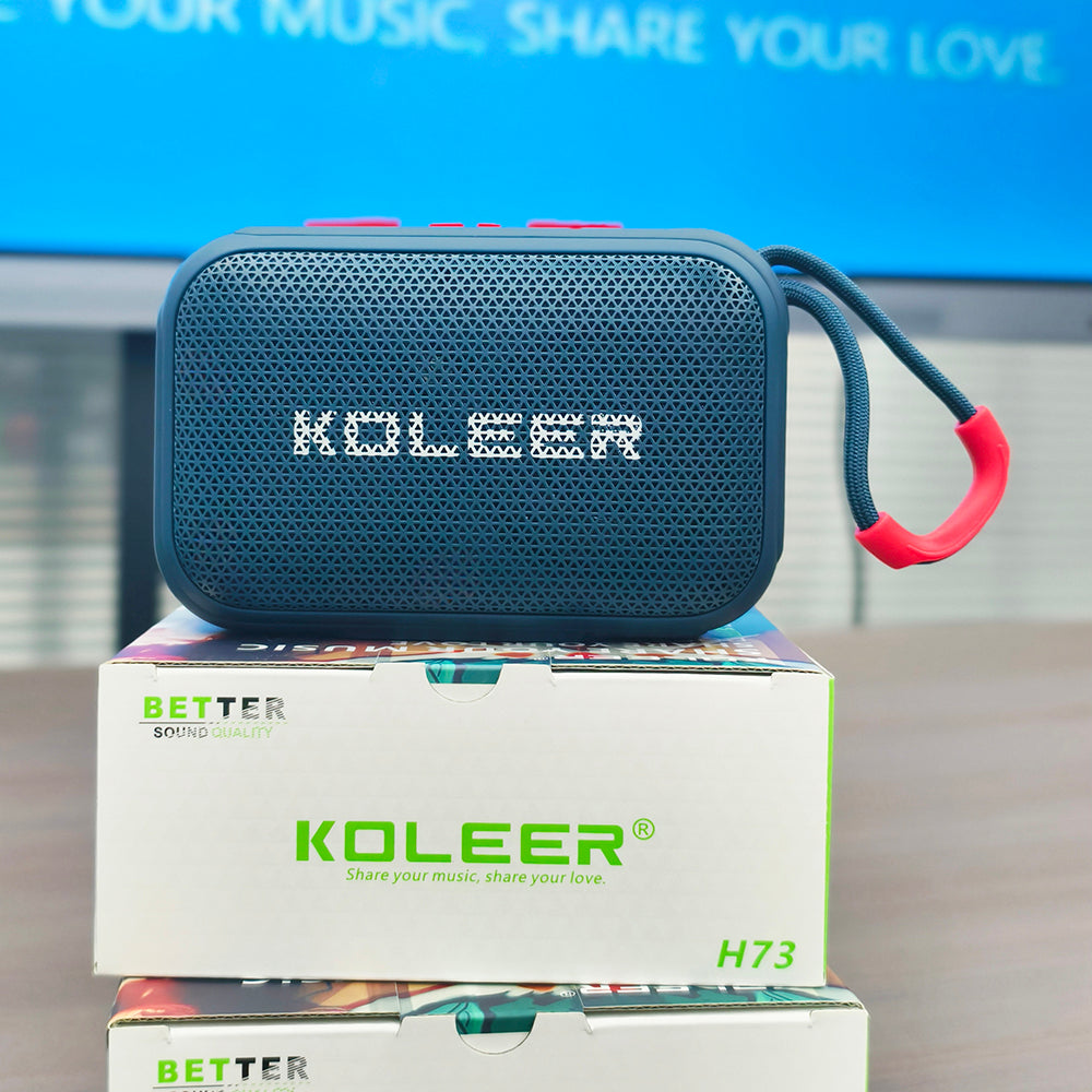 8W Portable Wireless Bluetooth Speaker with Bass, FM, TF Card & USB