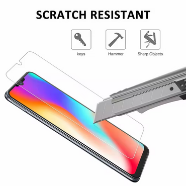 Clear Tempered Glass Screen Protector for Samsung Phones - Pack of 2