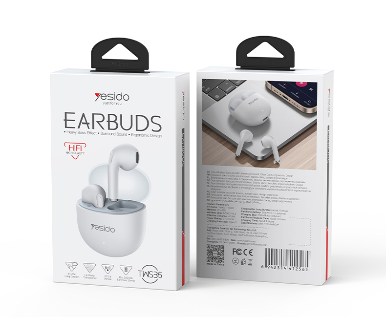 Tws Bluetooth 5 3 Earbuds With Anc Enc Hi Fi Sound Touch Control Usb C“ Premium Quality, Stylish & Durable Protective Case