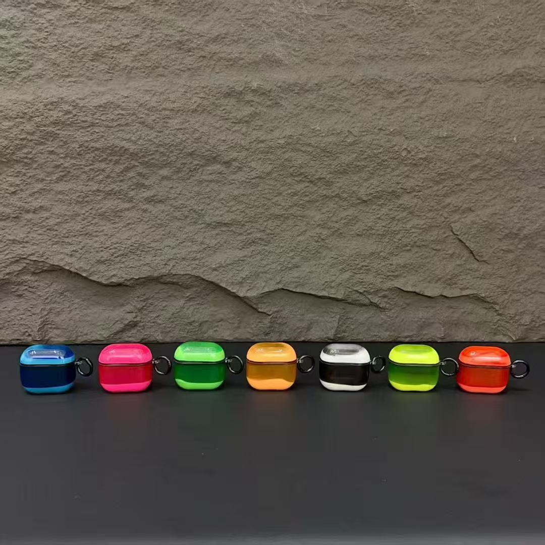 Glow In Dark Case For Apple AirPod Pro 2,3 & AirPod 4, Easy to Install, Moving Liquid Sand Inside. Multi-Colours