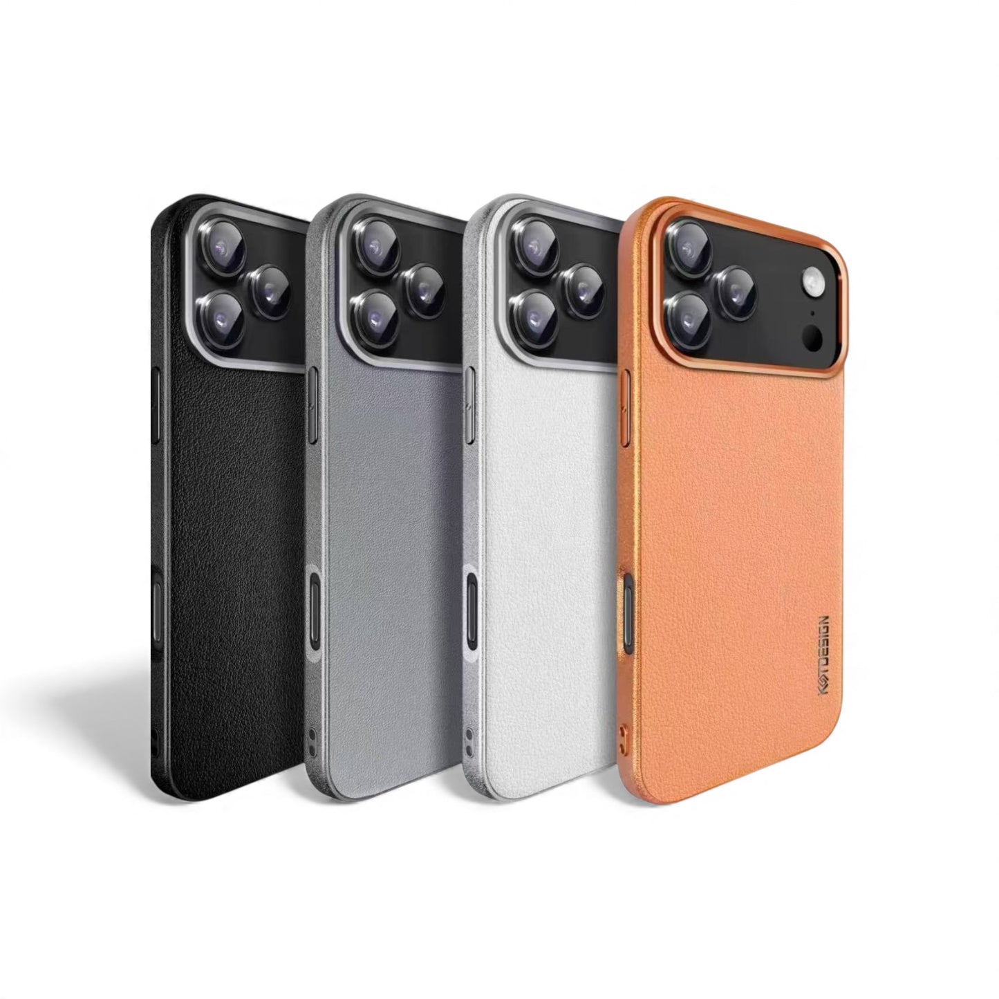 Luxury Leather Design Case For iPhone 17 - 14 Pro Max, [Premium Stylish Back Cover]