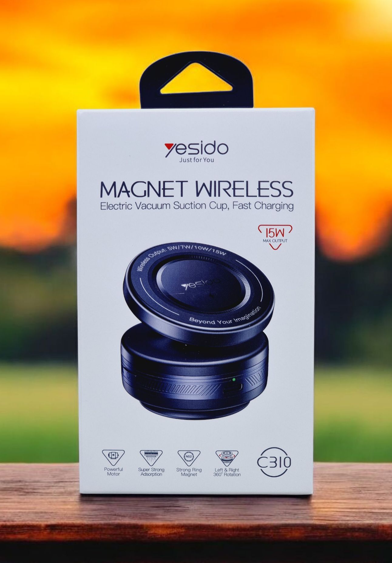 15W Magnetic Wireless Charger Fast Charging Pad for Phones and Earbuds