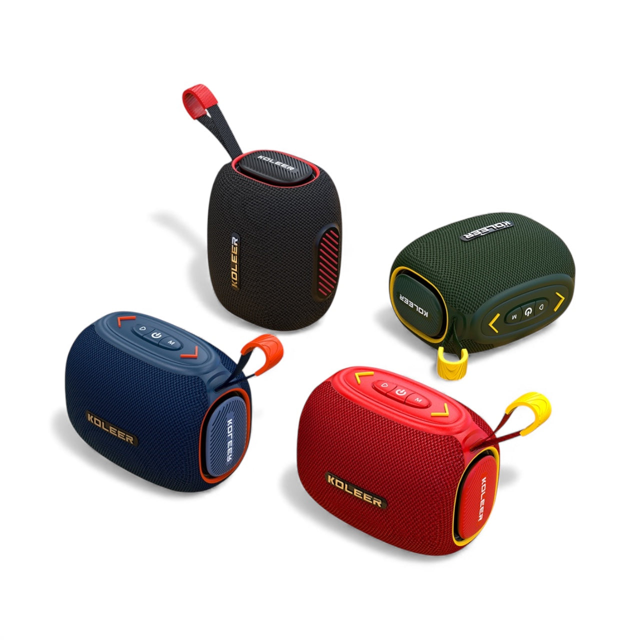 Portable Bluetooth Speaker with Bass, HD Sound Quality, FM, TF Card & USB, 10W