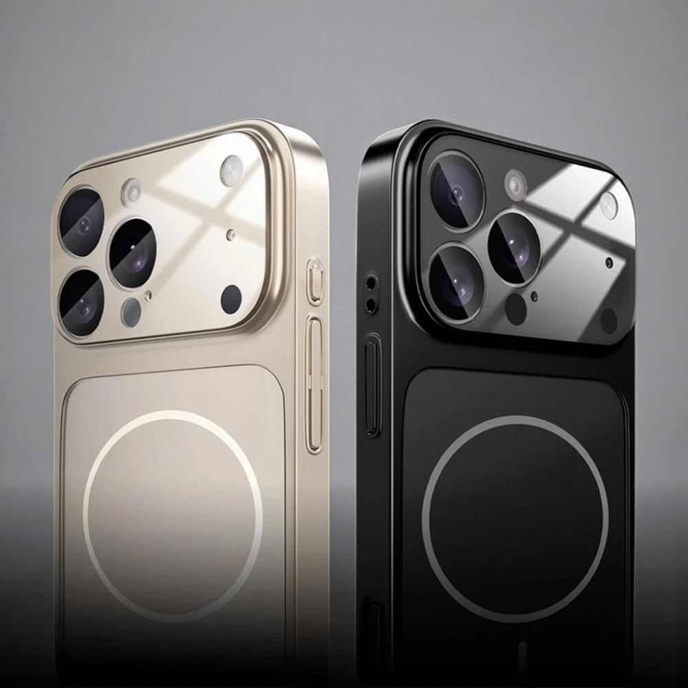 Matte Design Mag:Safe Case For iPhone 17 Pro Max, 17 Pro, 17, 16 Pro Max, 15 Pro Max, Glass Back Cover, Convert 15,16 Pro Max to 17 Pro Max