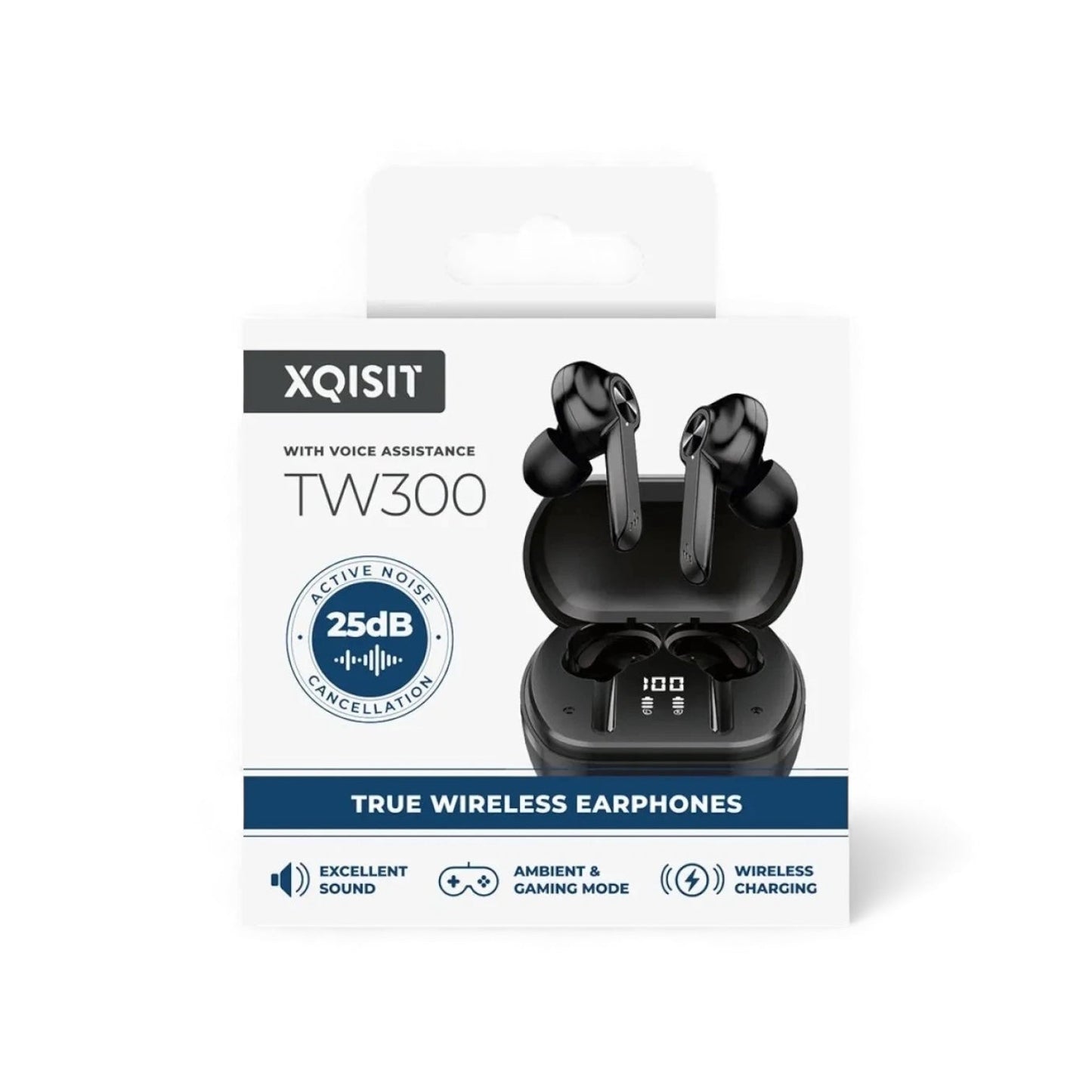 XQ Wireless Earphones TW300, Bluetooth 5.1, LED Display, Long Play Time