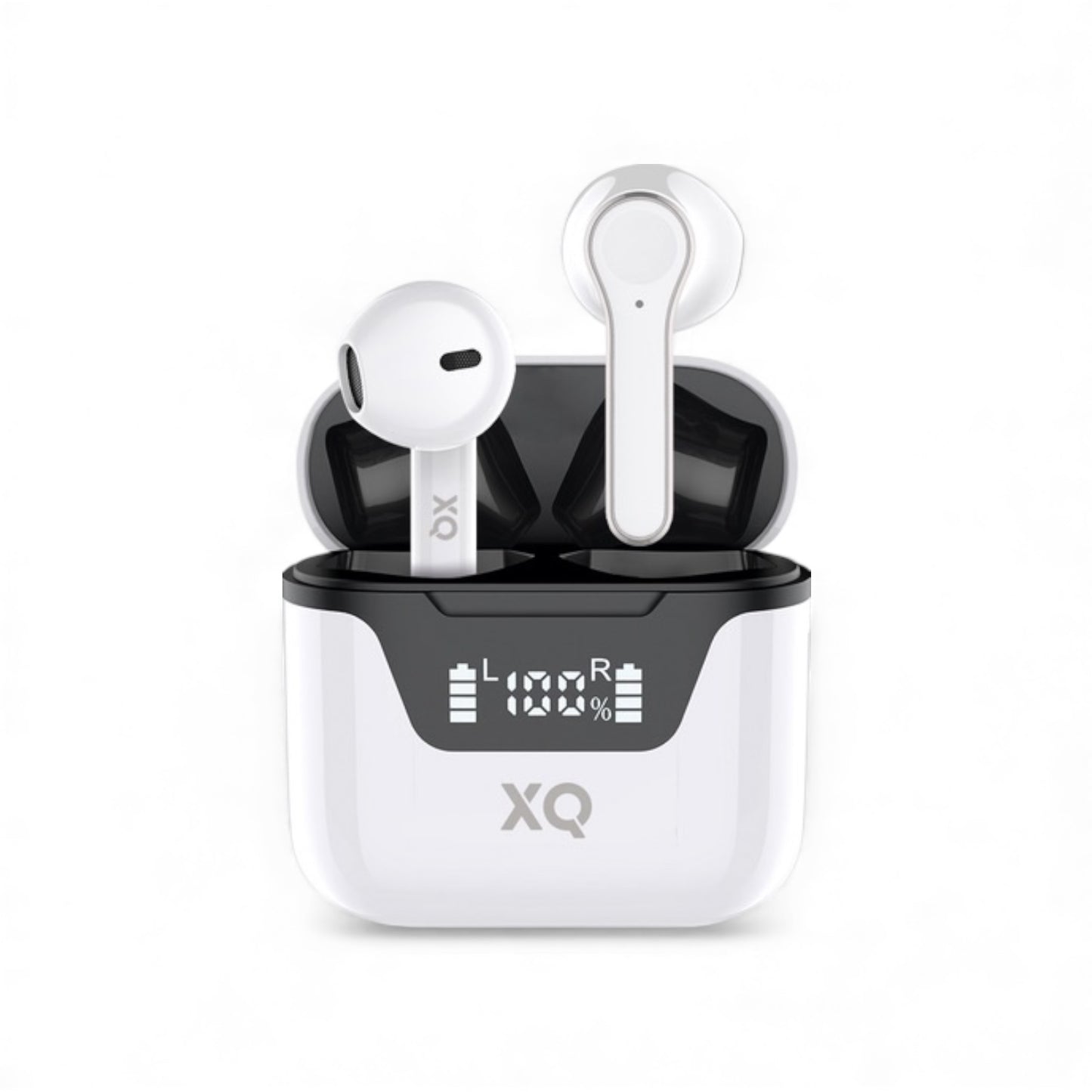 XQ Wireless Earphones, Bluetooth 5.1, LED Display, Clear Sound Built-In Microphone