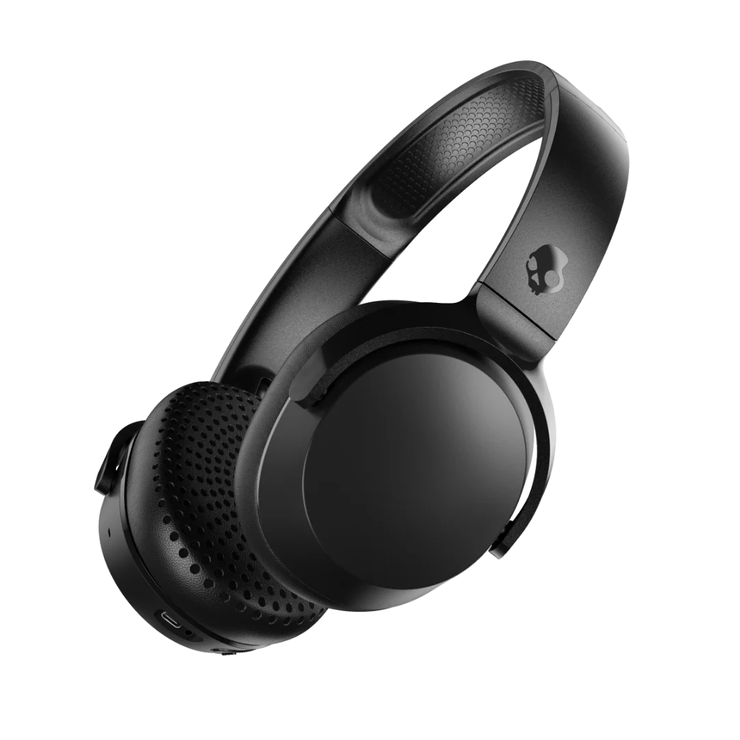 Skullcandy Riff 2 Wireless On-Ear Headphones - Black - 34hr Battery - Tile - MIC