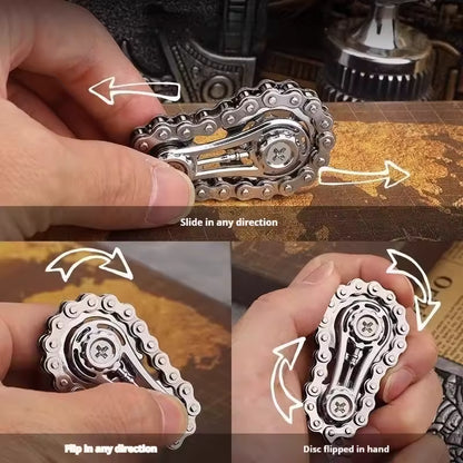 Metal Fidget Spinner Gear For Fun, Relief Anxiety, Release Stress, Gaming & more Small Christmas Gift