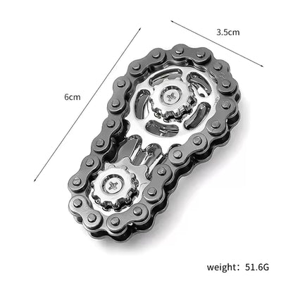 Metal Fidget Spinner Gear For Fun, Relief Anxiety, Release Stress, Gaming & more Small Christmas Gift