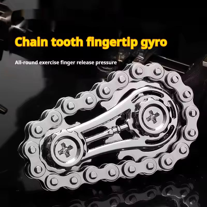 Metal Fidget Spinner Gear For Fun, Relief Anxiety, Release Stress, Gaming & more Small Christmas Gift