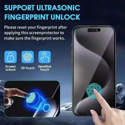 Privacy Screen Protector Glass for iPhone - Pack of 2