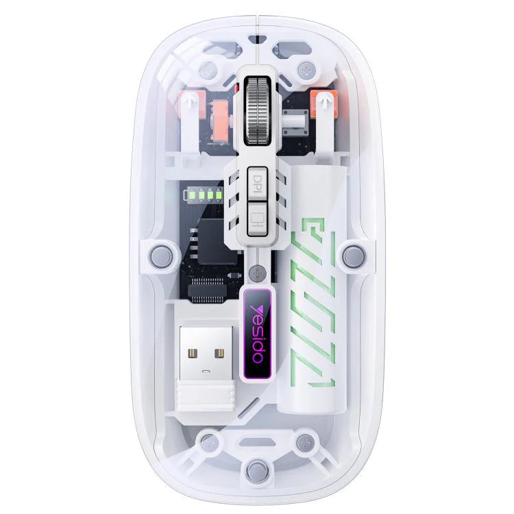 Transparent body wireless mouse wifi and bluetooth connection 