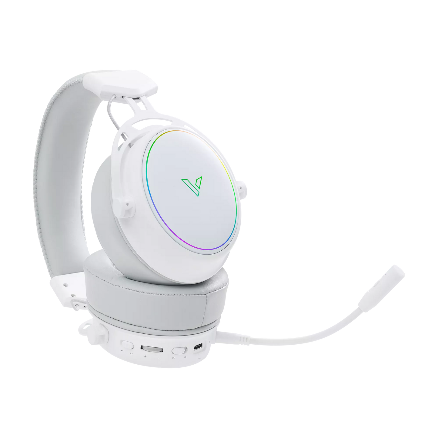 Rapoo VH800 Dual Wireless Gaming Headset - Low Latency Audio for PC, PS5 & Mobile - White