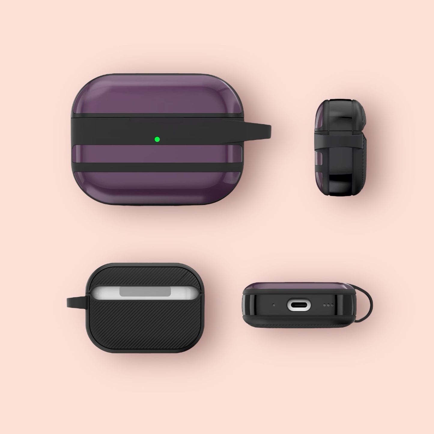Hard Armour Stripes Airpods Case Glossy Protective Cover All Models“ Premium Quality, Stylish & Durable Protective Case