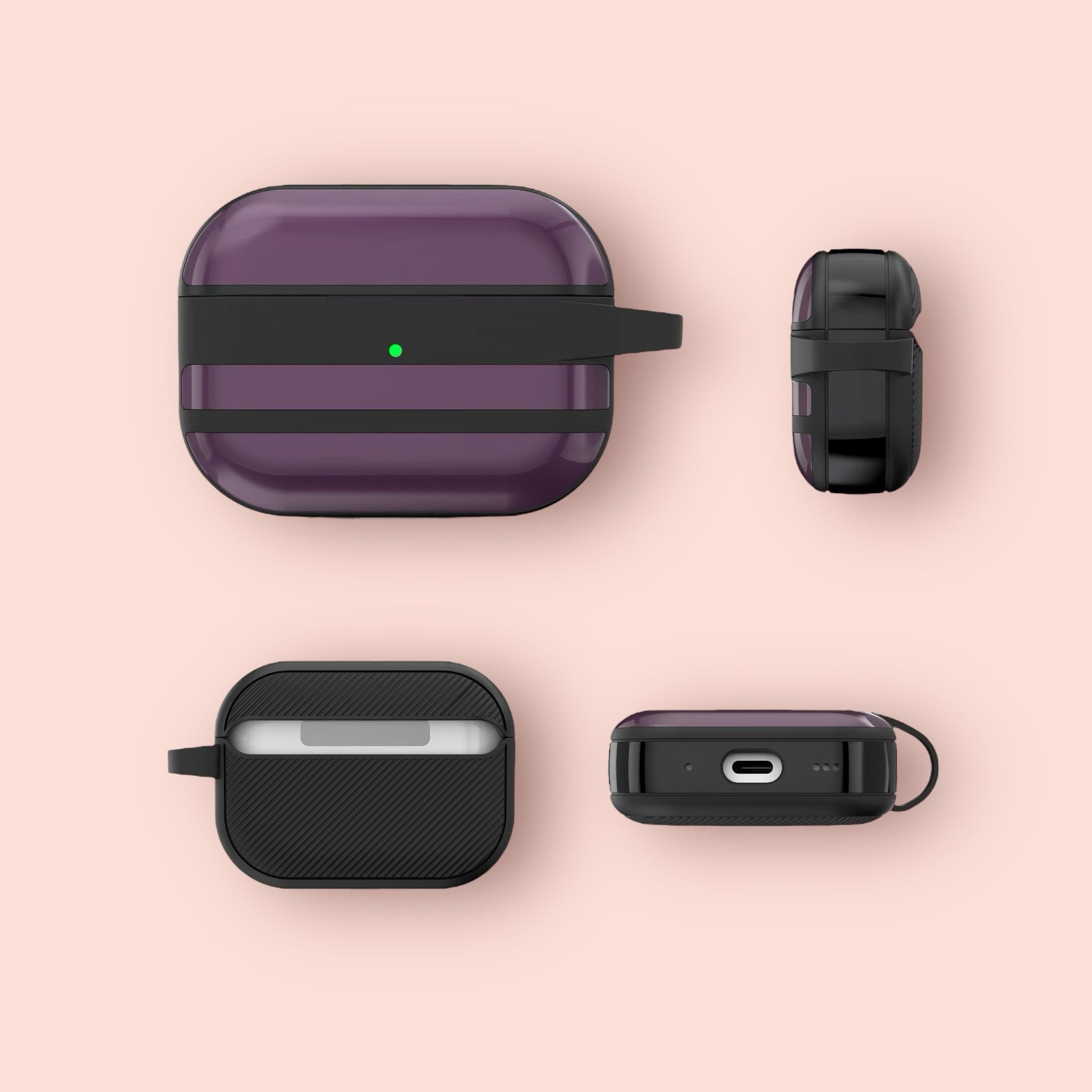Hard Armour Stripes Airpods Case Glossy Protective Cover All Models“ Premium Quality, Stylish & Durable Protective Case