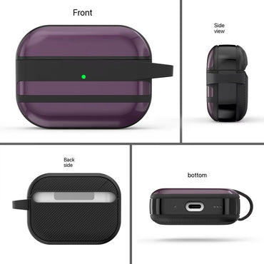 Hard Armour Stripes Airpods Case Glossy Protective Cover All Models“ Premium Quality, Stylish & Durable Protective Case