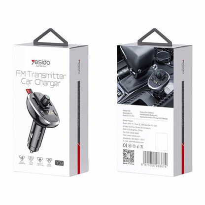 Bluetooth FM Transmitter Car Charger with Dual USB and TF Card Support