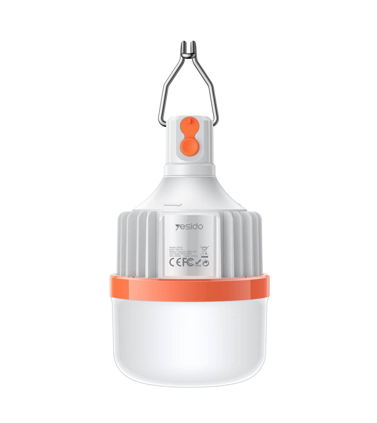 Yesido LED Light Bulb Battery Powered Rechargeable For Stall Lighting, Home , Shop, Wardrobes & Emergency Situations