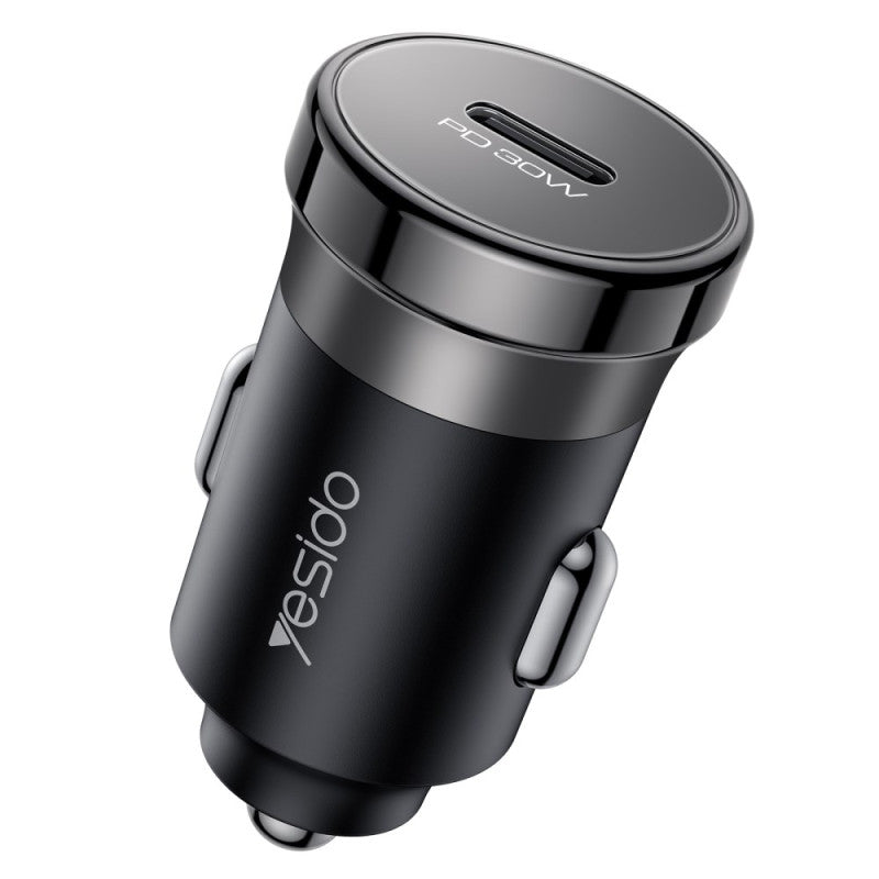 Yesido Zinc Alloy PD 30W Fast Car Charger Y74 | Smartphone and Tablet/iPad | Quick Charger