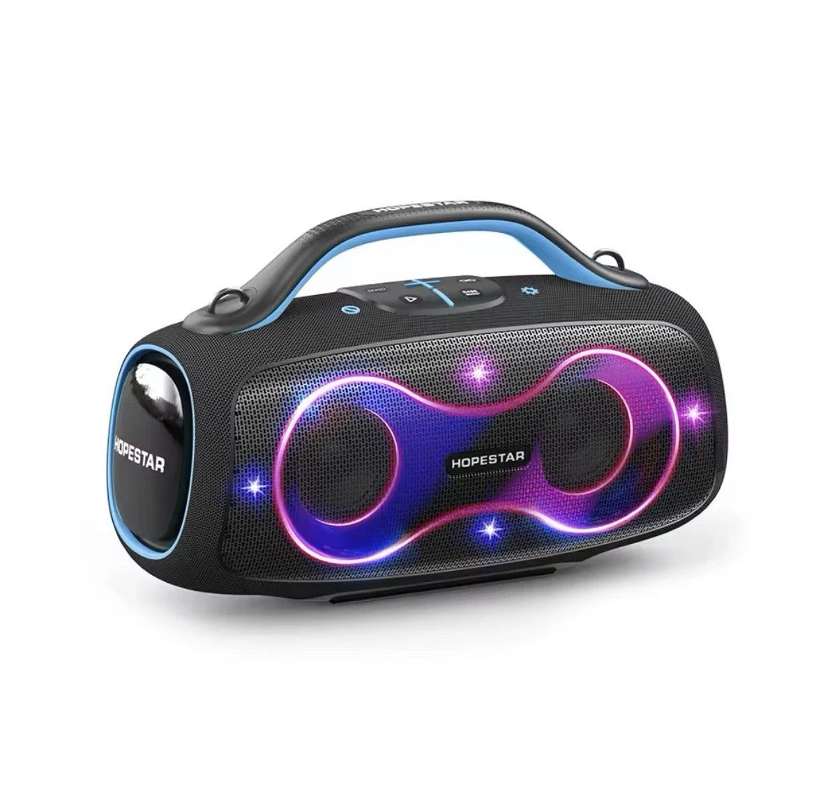 HOPESTAR PartyBox 168 Bluetooth Party Speaker 400W Bass 2 Mics Waterproof, RGB Light , With Stand , 32000 mah Battery