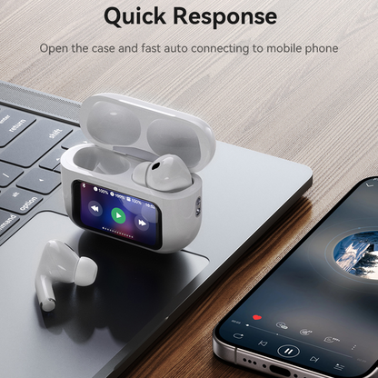 Tws Bluetooth Earbuds With Anc Enc Lcd Display 13Mm Drivers Usb C“ Premium Quality, Stylish & Durable Protective Case