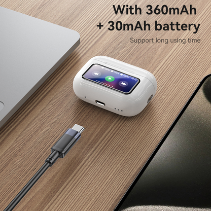 Tws Bluetooth Earbuds With Anc Enc Lcd Display 13Mm Drivers Usb C“ Premium Quality, Stylish & Durable Protective Case