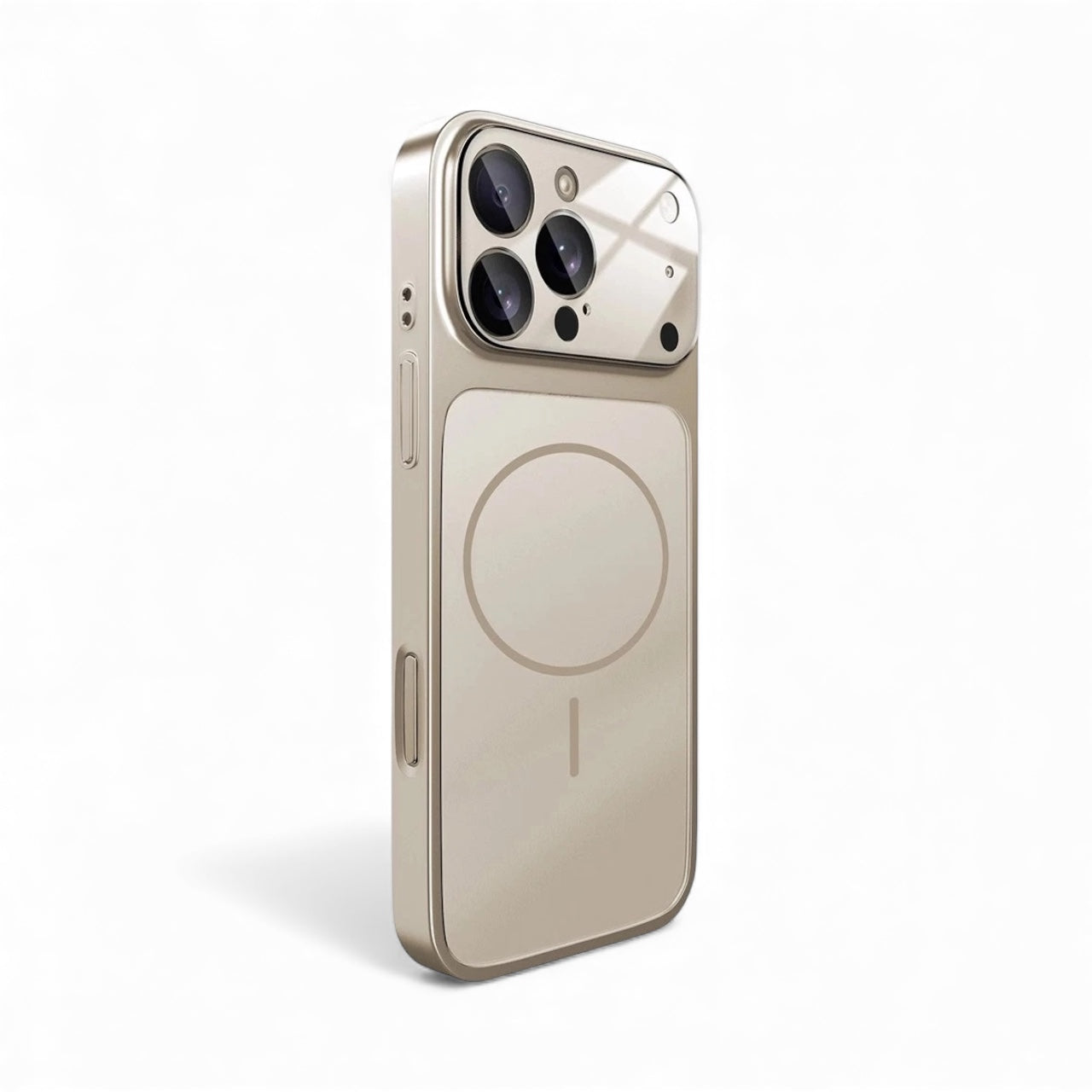 Matte Design Mag:Safe Case For iPhone 17 Pro Max, 17 Pro, 17, 16 Pro Max, 15 Pro Max, Glass Back Cover, Convert 15,16 Pro Max to 17 Pro Max