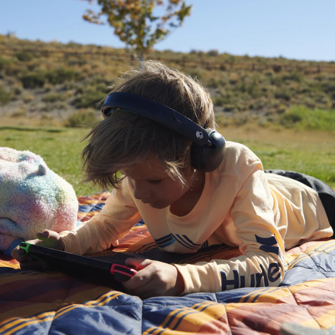 Skullcandy Grom Wireless Kids Bluetooth Headphones – Black | 45-Hour Battery