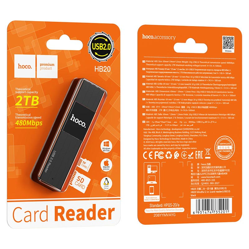 2 In 1 Usb2 0 Usb3 0 Card Reader Hb20 Mindful Tf Sd Support“ Premium Quality, Stylish & Durable Protective Case
